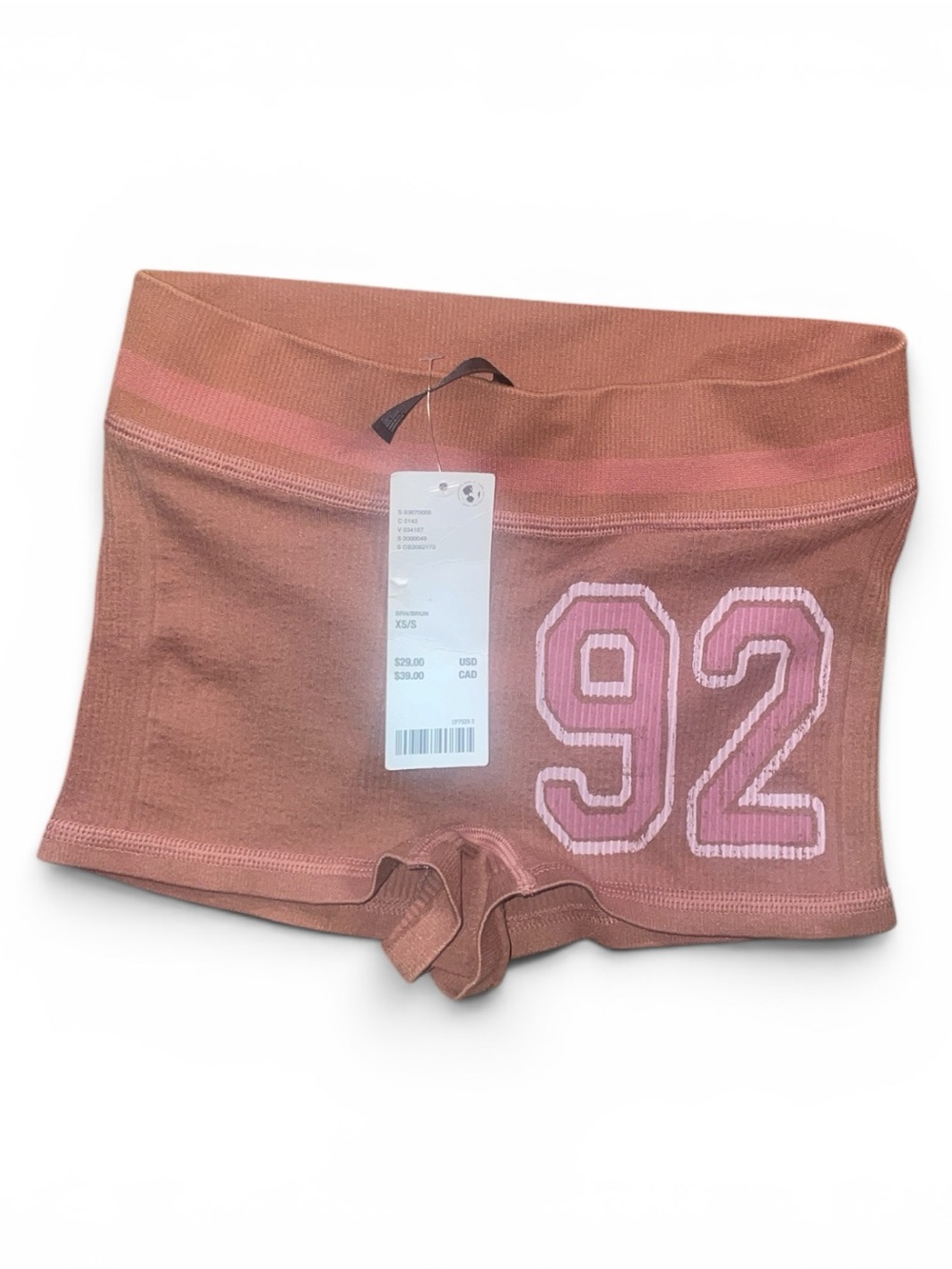 Urban Outfitters NWT Out From Under Ribbed Seamless 92 Boyshorts XS/S